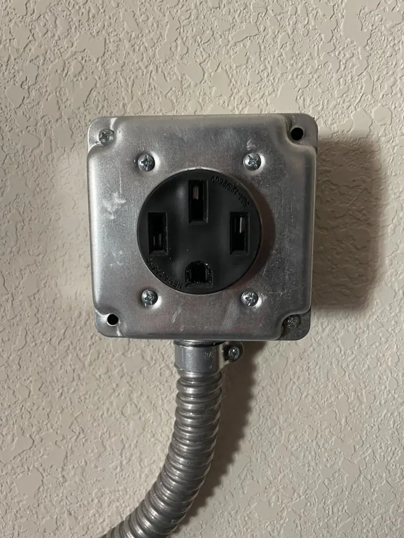 NEMA 14-50 outlet installed for Electrical Panel Upgrade in Prairie Heights
